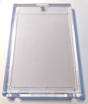 Clear thermal ivory actively 180 PT UV Safe Magnetic Card Holder 