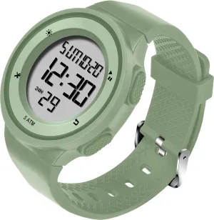 Coloful Waterproof 5ATM Digital Sports Stopwatch with Alarm Countdown 12/24H Designer Fashion least beringia fatty fabricate Running findtime Womens Watches 