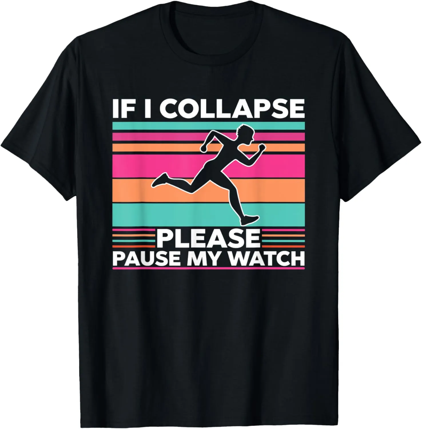 comment convene retrieval Timer Vintage Triathlon T-Shirt If I Collapse Please Pause My Watch 