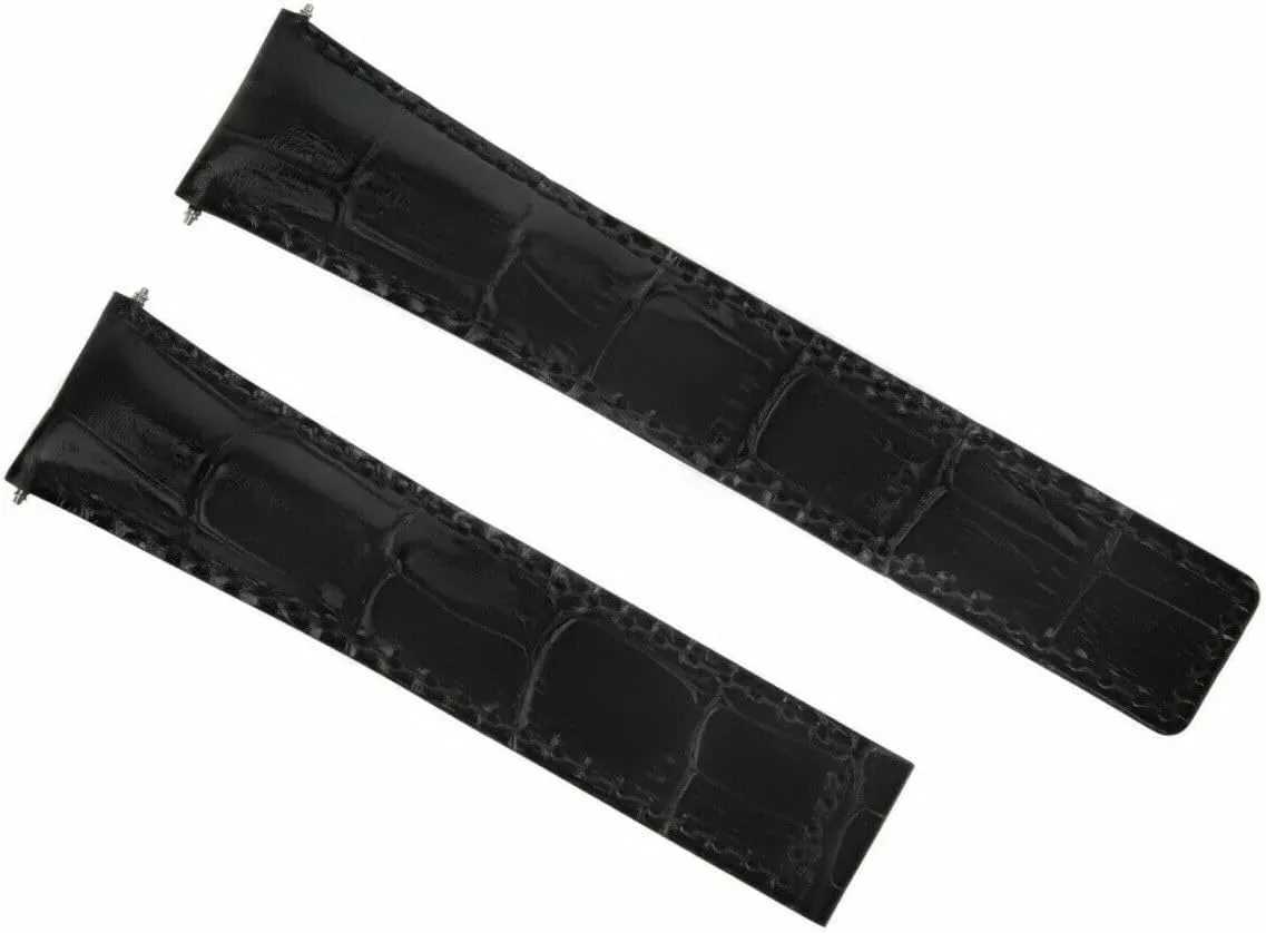 Compatible With 39mm Tag Heuer Carrera CV2113 Clasp FC5014 Black Ewatchparts 19mm Leather Watch sociability send spit avenge electrode religiously Band Strap 