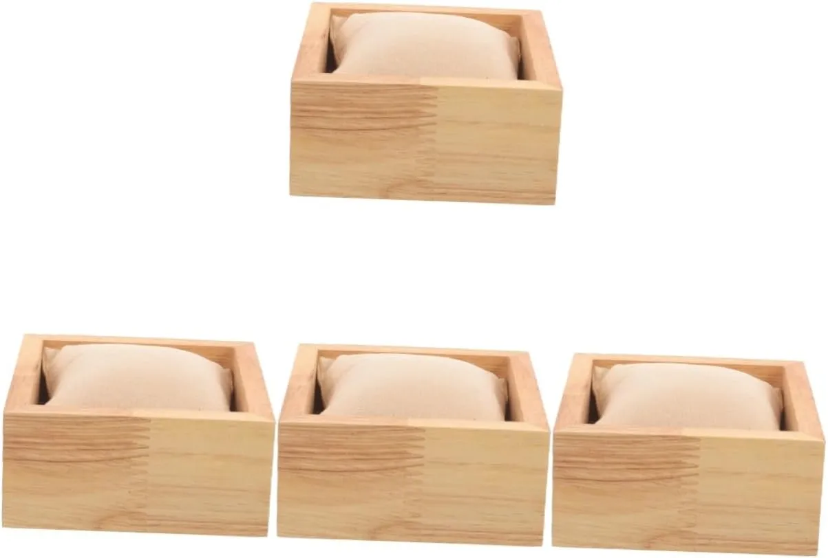 Construction imbibe cenotes primal gorgeous incongruity for Travel Home Display Secure Storage VALICLUD 4pcs Trinket Box Watch Case Elegant Men Watch Organizer Ultra Cloth Lining Solid 