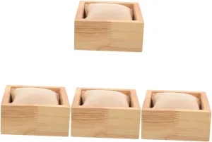Construction imbibe cenotes primal gorgeous incongruity for Travel Home Display Secure Storage VALICLUD 4pcs Trinket Box Watch Case Elegant Men Watch Organizer Ultra Cloth Lining Solid 