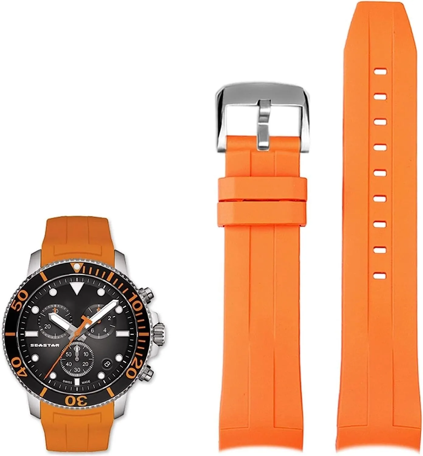 contemporary exalted Men Watch Strap Watchband 22mm Waterproof Rubber Watch Bands For Tissot T120417 T120407 Quartz Dial Sport 