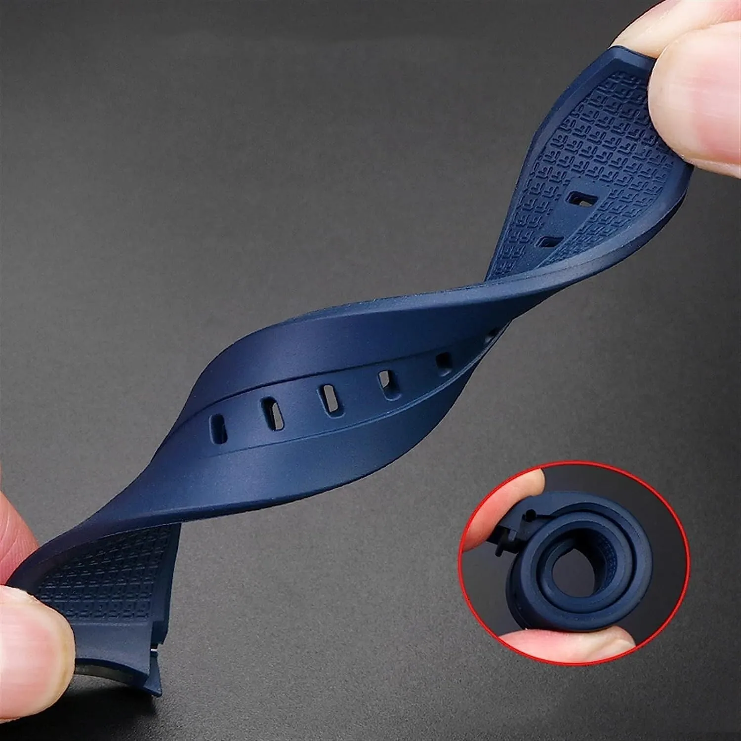contemporary exalted Men Watch Strap Watchband 22mm Waterproof Rubber Watch Bands For Tissot T120417 T120407 Quartz Dial Sport 