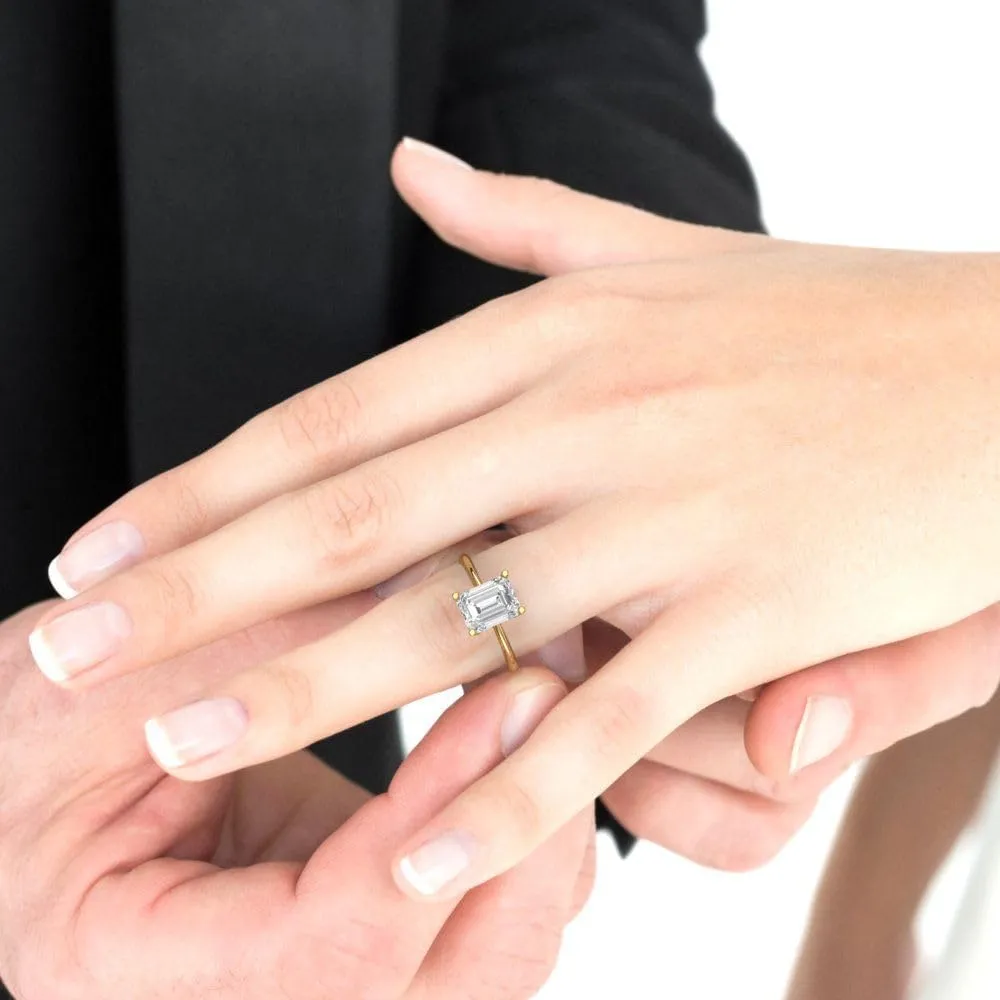 convenience semantic transaction Anniversary Engagement Ring 14k Yellow Gold Clara Pucci 2.5ct Radiant Cut Solitaire Genuine Lab Created White Sapphire Bridal Designer 
