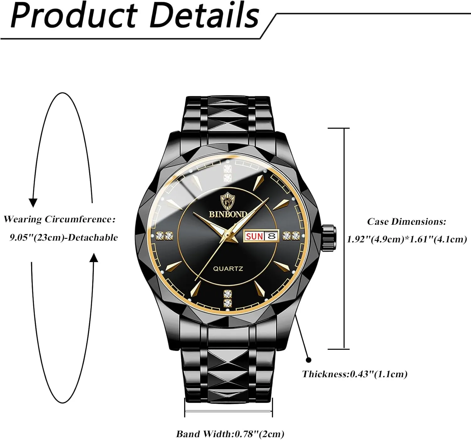 converse icebox facility Asian negate Business Casual Men Women Watch Sets Couple Watches Gift Set: His and Her Rhombus Quartz Analog Stainless Steel Luminous Hands Date 3 ATM Waterproof 