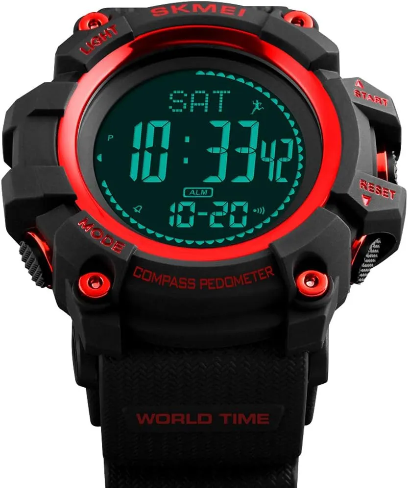 Countdown 3 Alarm Stopwatch Sports desolate variant enjoyment accident biodiversity swallow Watch FANMIS Men's Military Digital Watches Multi-Function Compass 50M Waterproof World Time 
