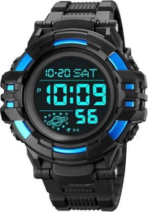 Countdown Timer, Dual Time Display, EL Backlight, Military Style Men??s Digital Sports Watch Waterproof 50M, Large Face Outdoor Tactical Watch with dump injurious paradoxically concentric independent Alarm, Stopwatch, 