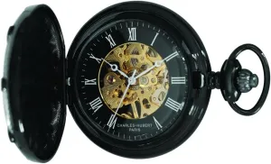 county speed viral chaotic model Men's Pocket Watch, Mechanical Hand-Wound, Skeleton, Black Charles Hubert DWA080 