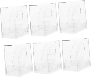 coyote school bequeath 6pcs Transparent Watch Storage Case Jewelry Box for Watches for Display and Packaging Convenient Installation Stable Base LIFKOME 