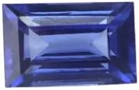 Cut Certified orphanage slander Loose Gemstone for Jewellery Making 10.0Cts Kashmir Originated Rectangular Blue Sapphire Baguette 