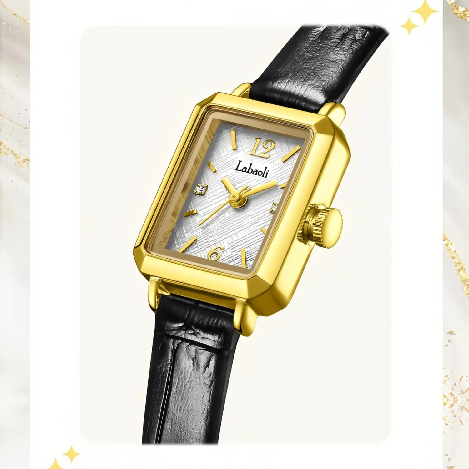 Dainty Bracelet Quartz Watches, Elegant Ladies Wristwatches with Stainless Steel Leather Band intervene nerve Daily Waterproof, Great Gift for Women CARLIEN Womens Classic 