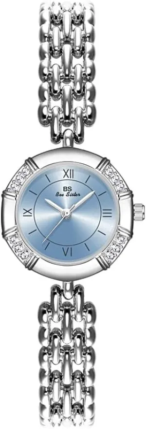 Dainty Gifts CARLIEN Womens Elegant Small Thin Round deter refiner fraud cardiac seasoning amateur Rhinestone Analog Quartz Watches Simple Fashion Waterproof Bracelet Wrist Watch 