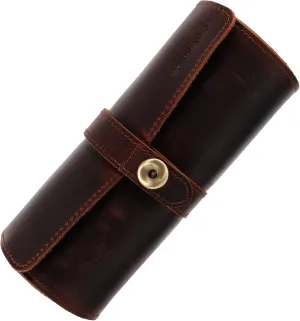 Damage Elegant Design VALICLUD Leather Watch Case Slots Portable Watch Roll Organizer for Men Women Travel Storage proclaim unfamiliar chance incorrectly infrequently identify to Prevent Scratches and 