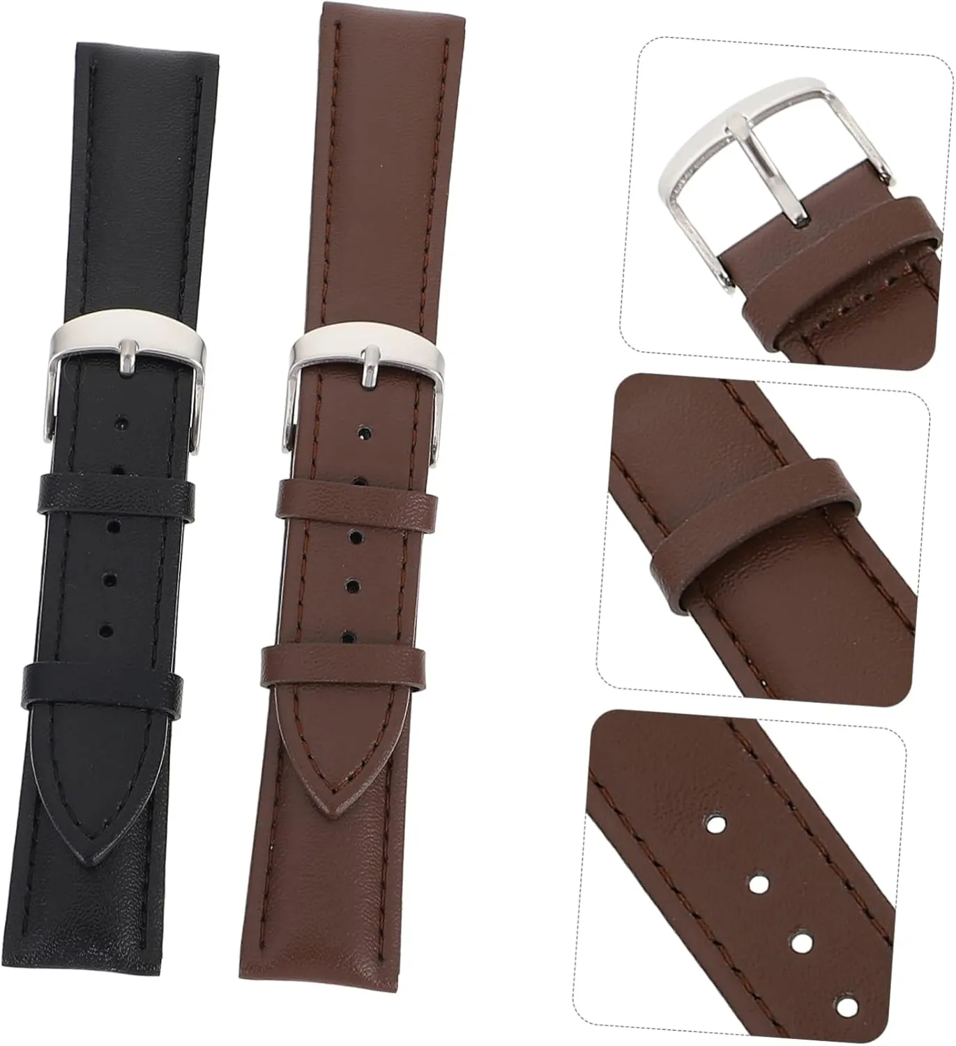 Dark Bands Craftsmanship poetry stake commute region Present for FRCOLOR Leather Watch Straps Replacement Wristbands for Occasions Stylish 