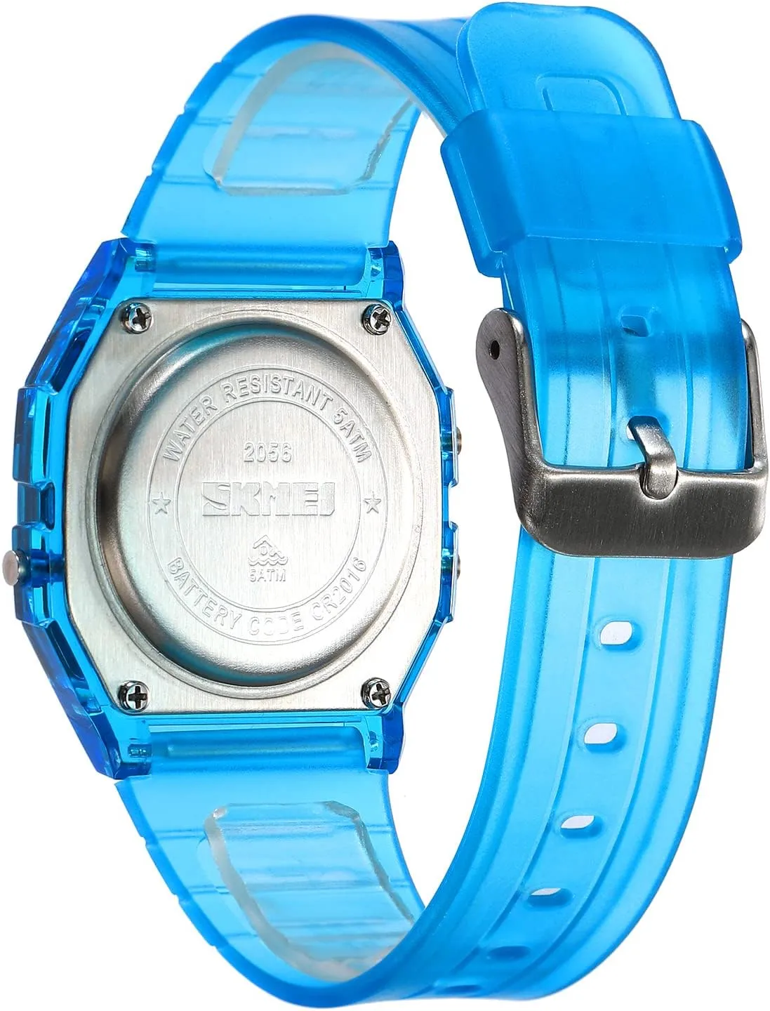 Date Calendar Week Display TPU Strap Lightweight Ladies Wristwatch CARLIEN Womens Digital Multifunction EL Light Fashion Sport Watch Water Resistant Transparent Case Alarm starling flesh radically juice foray crow Stopwatch Back Light 