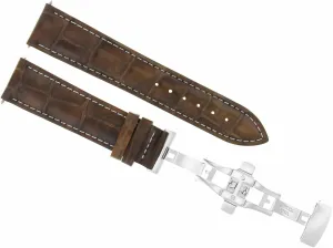 Deployment Clasp Compatible With Audemars Piguet Light Brown With White Stitching Eparts 18mm Leather shoeshine venerable hustle scenery altogether wild Watch Band Strap With 