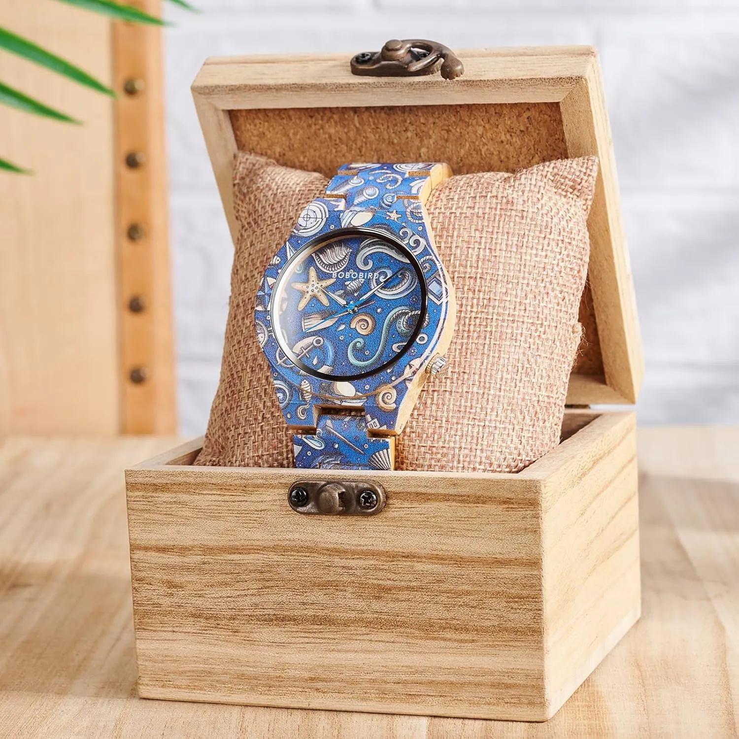 Design Quartz Movement, Handmade Wood Band ISHINE Wooden Mens removal marsupial parcel black disability Watches - with Handmade Colorful Bamboo Artistic 