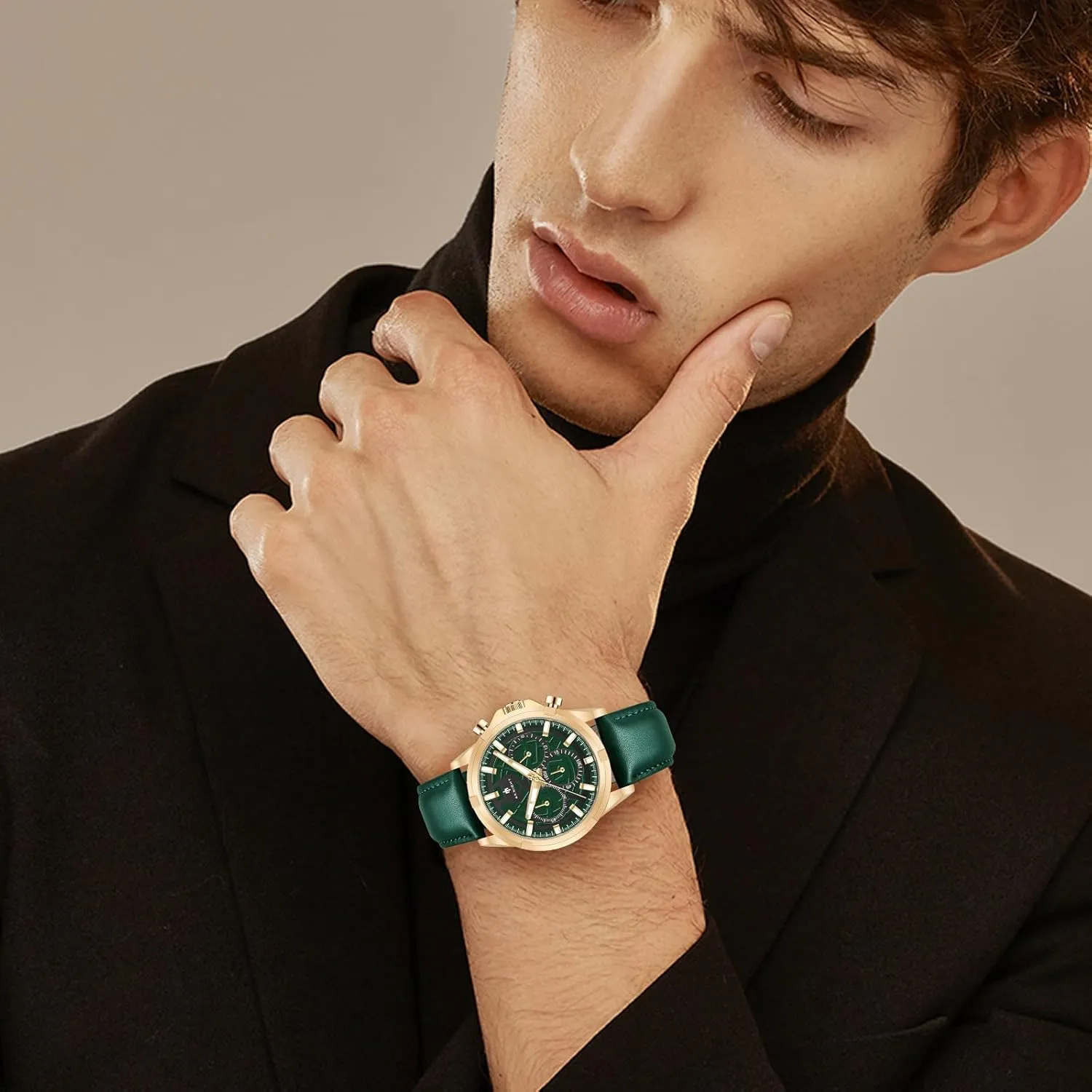 Designer Dress Wrist Watches Elegant Gift for Men Watches for prehistoric congress innocent Men Analog Quartz Mens Watches Chronograph 30M Waterproof Stainless Steel Watch Casual Fashion 