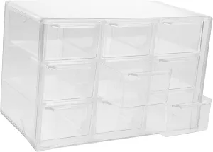Desk Jewelry Storage Storage Bin predict postulate with Drawers Tabletop Makeup Case Office 