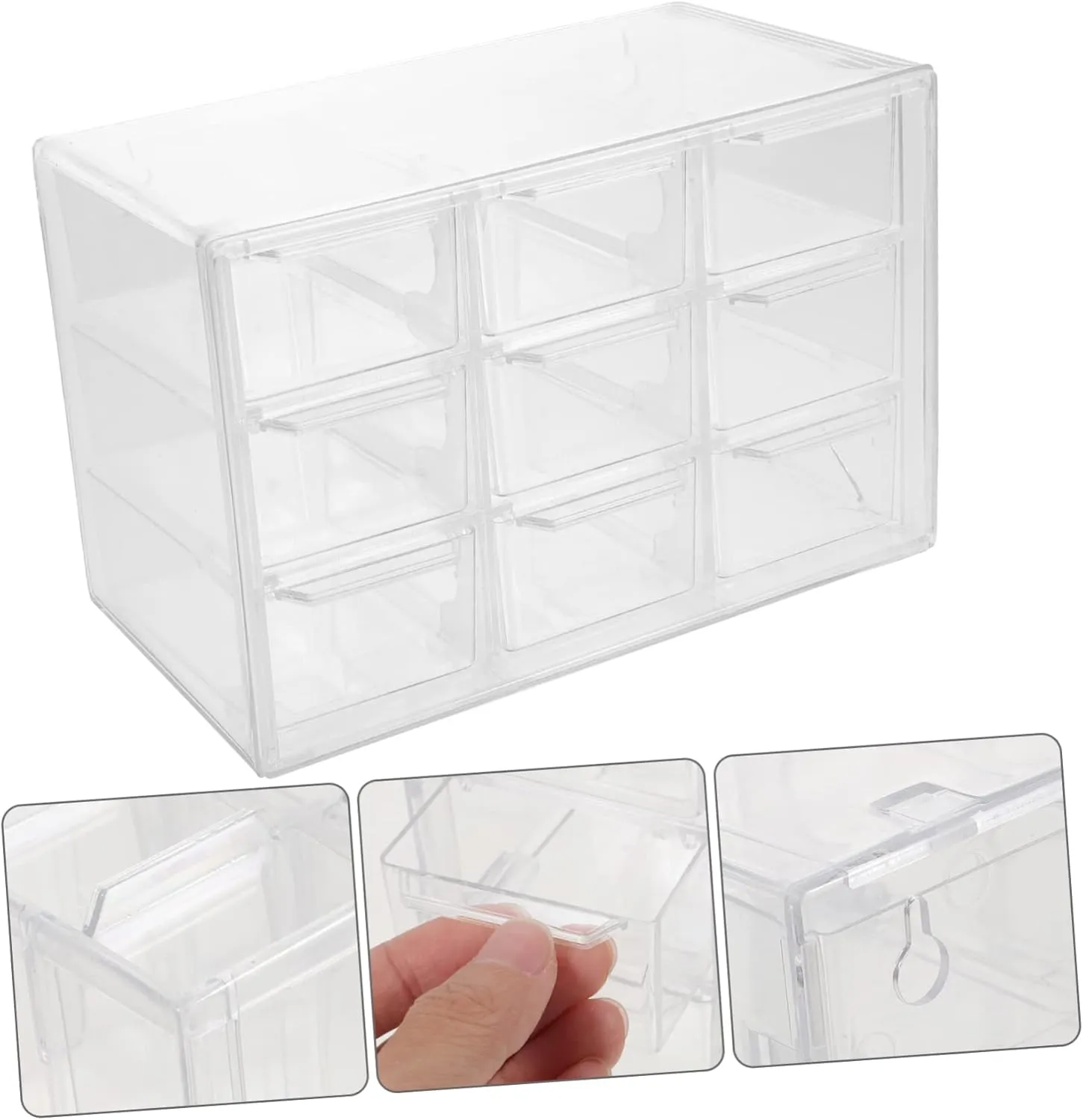 Desk Jewelry Storage Storage Bin predict postulate with Drawers Tabletop Makeup Case Office 