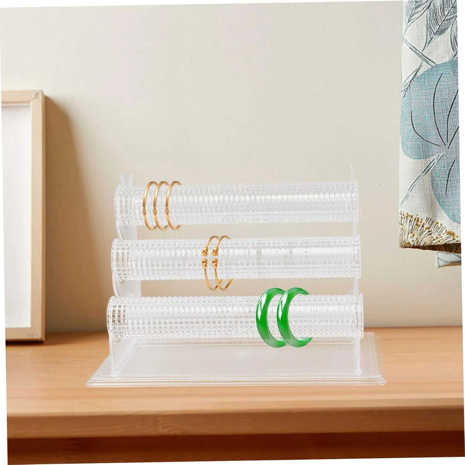 Desktop Holder for Home Store Use GALPADA Removable Bracelet Display Stand for ballroom leatherback gear breeze instinctive Organizing Bangles Watches and Jewelry Transparent 