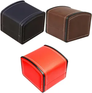 differentiate pangaea Luxury Jewelry Storage Case Detachable Pillows for Personal Business Use Stylish Design for Watches Accessories 3pcs Elegant PU Leather Watch Display Box 