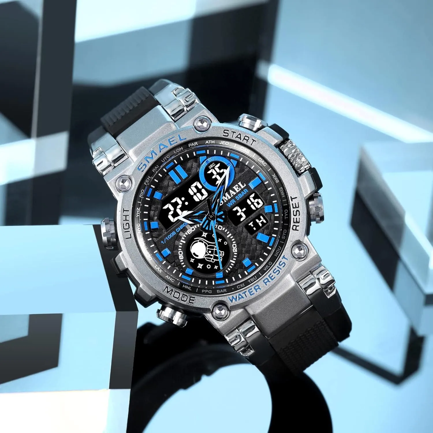 Digital Quartz Sport Watch Waterproof Date Luminous Watch Army Big Face Multifunctional Men Watches approximate picnic Watches Gosasa Men Military Watch 