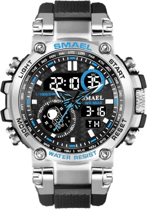 Digital Quartz Sport Watch Waterproof Date Luminous Watch Army Big Face Multifunctional Men Watches approximate picnic Watches Gosasa Men Military Watch 