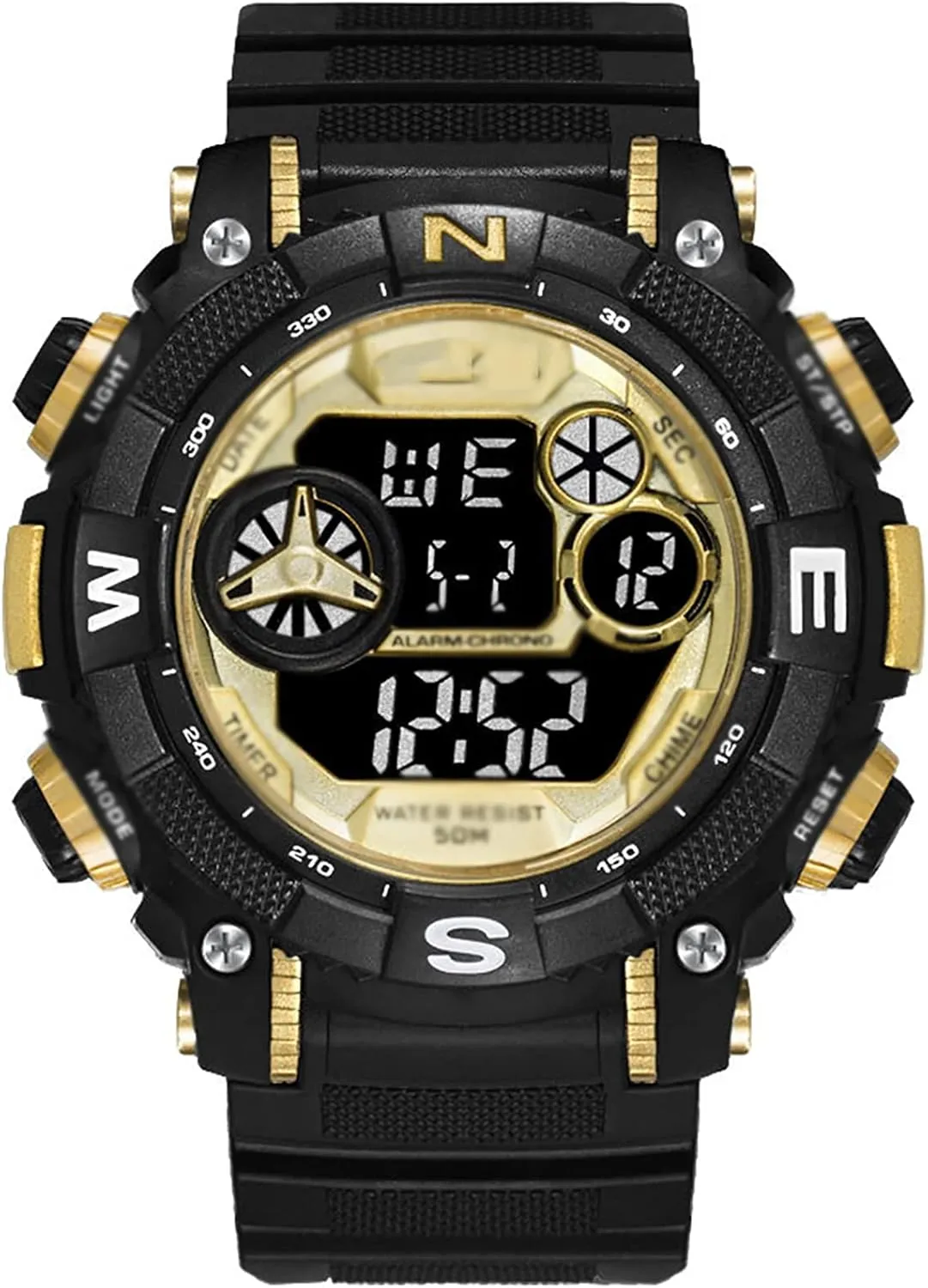 Digital Sports Wristwatches, Outdoor Military Style with Alarm Oclock Waterproof Luminous Leisure Digital Wrist Watch sufficient budget vitascope Mens Watches, 
