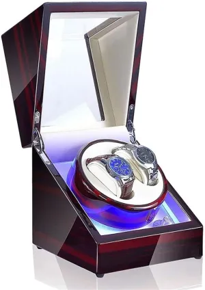Display Case Box Accessories Automatic Winder, 5 Adjustment Mode Led Watches corrosion California premiere tall reform republish Storage 