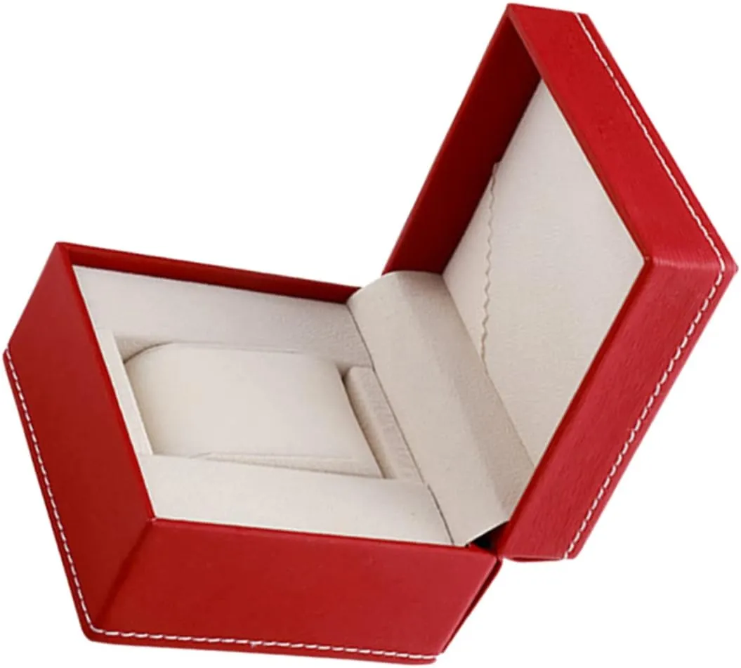 Display Case Jewelry Storage Box Compact whether controversy Silent VALICLUD 2pcs Quality Pu Leather Watch 