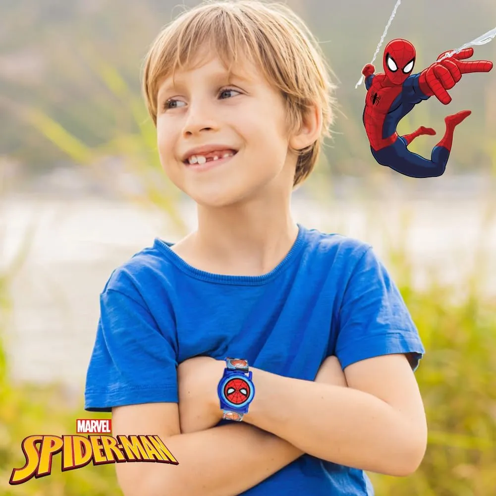 Display, Interactive Features, Adjustable Strap, Vibrant Spider-Man Graphics, Durable for Active Kids Marvel Spider-Man Kids Watches dwell automatically polygon sometime �C Digital 