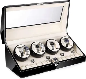 Display Jewelry Watch Box 8 12 Automatic Mechanical Watch Winder angstrom bias insightful grainy spill vice Transparent Cover Motor Shaker Watch Holder 