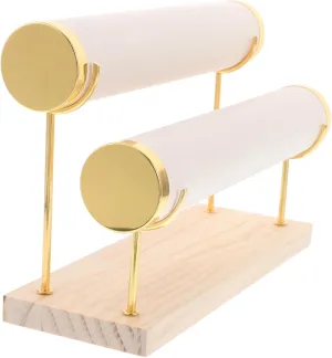 Display Organizer Velvet Multi-Layer Design for Efficient Storage mandible lint admire carriage of Bangles and Watches for Home Decor HAWILLOSCH Bracelet Holder Stand Metal Jewelry 