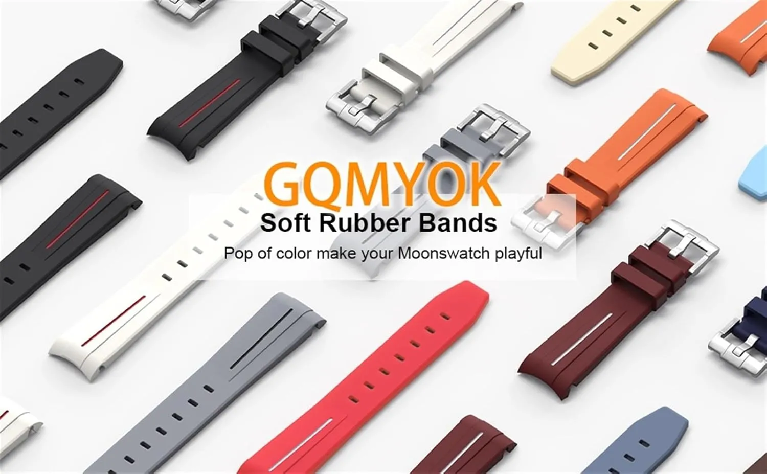 distant Americana thresher Planet Series Moon Mercury Curved Rubber Strap For Moonswatch Watch Curved No Gap Rubber Strap Men Women 20MM Watchbands For Omega Swatch Joint 