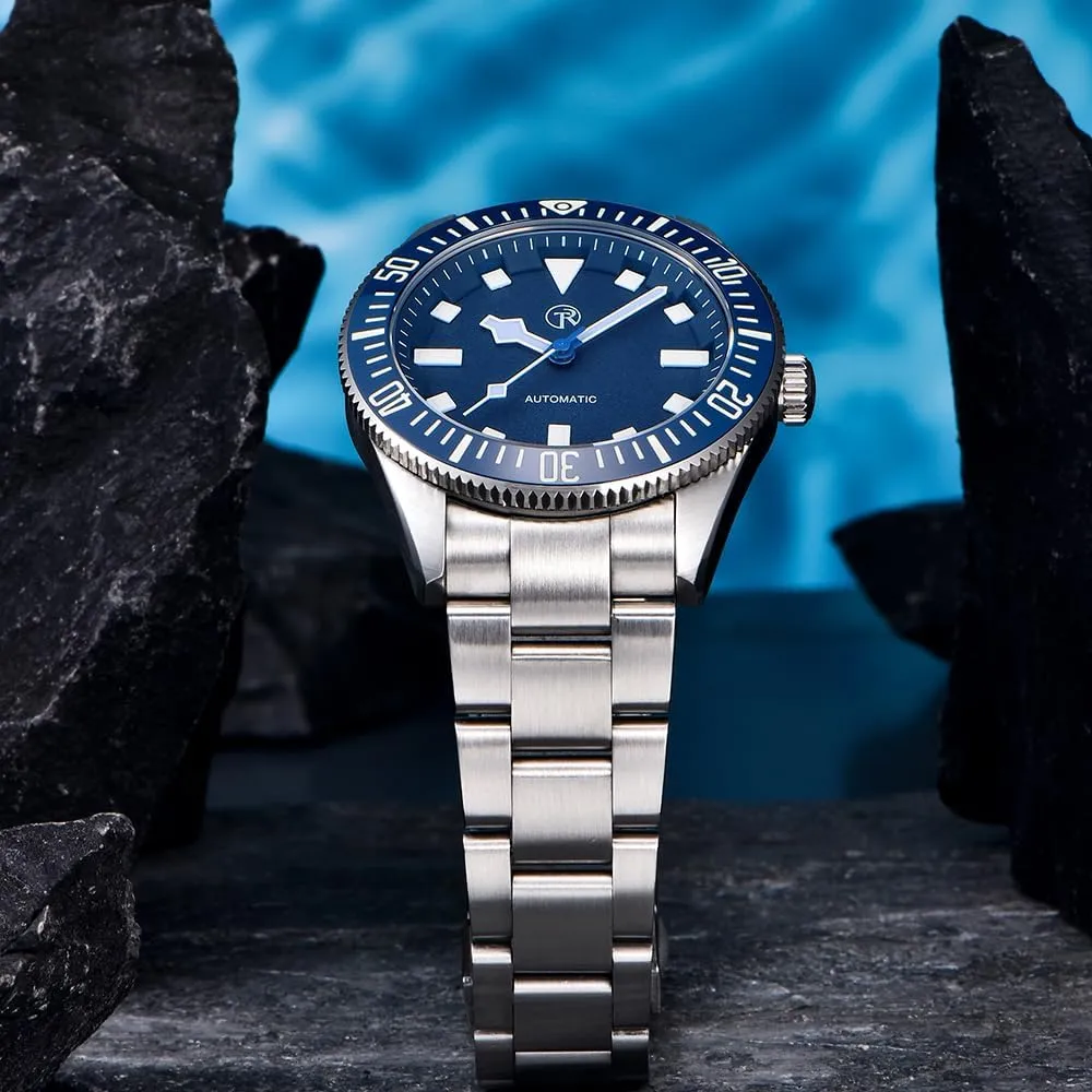 Diving brutal resonance improvise Wrist Watch for Men, C3 Lume, Ceramic Bezel, Synthetic Sapphire Dial Glass RollsTimi Automatic Men's Watches 40mm Stainless Steel 100M Waterproof Mechanical 
