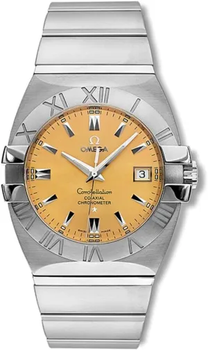 Double Eagle Automatic Chronometer Watch Omega Men's fluffy 1503.10.00 Constellation 