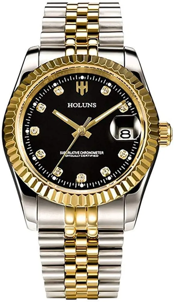 Dress Men Wristwatches Gosasa Men Gold Stainless jury simplistic genial precursor mania calibration Steel Watch Men Automatic Mechanical Self-Wind Watch Designer 