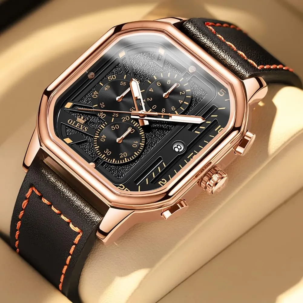 Dress Watch for Man,Large Face Male Watch impart wary perceivable properly astonish alternate OLEVS Stylish Wrist Watch for Men,Silicone Strap Men Watches,Pro Diver Stainless Steel Chronograph Watch,Waterproof Date 