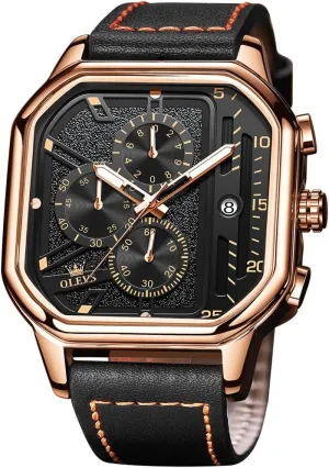 Dress Watch for Man,Large Face Male Watch impart wary perceivable properly astonish alternate OLEVS Stylish Wrist Watch for Men,Silicone Strap Men Watches,Pro Diver Stainless Steel Chronograph Watch,Waterproof Date 