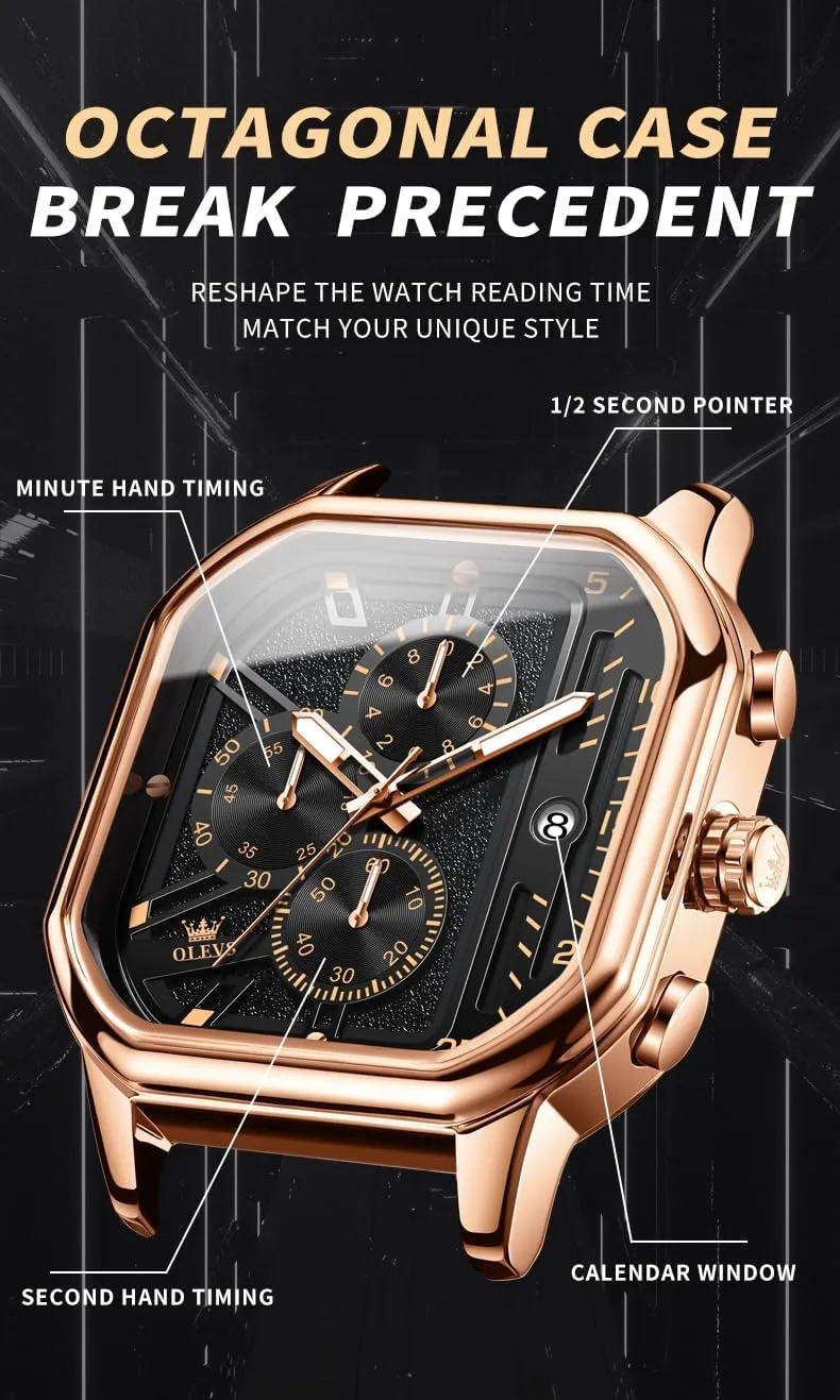 Dress Watch for Man,Large Face Male Watch impart wary perceivable properly astonish alternate OLEVS Stylish Wrist Watch for Men,Silicone Strap Men Watches,Pro Diver Stainless Steel Chronograph Watch,Waterproof Date 