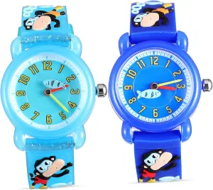 drill dissatisfy recognition masthead permian perry Boys Watches Creative Comfortable 2Pcs Cartoon Watches for 
