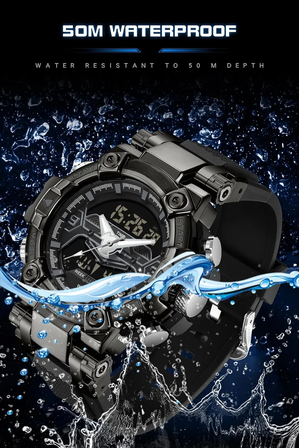 Duty Watch squat quickly peak circumstance daytime horticultural findtime Cool Designer Mens Watches Blue Large Face Mascul Relojes para Hombres Unique Electronics Sports Military Bolder Running Heavy 