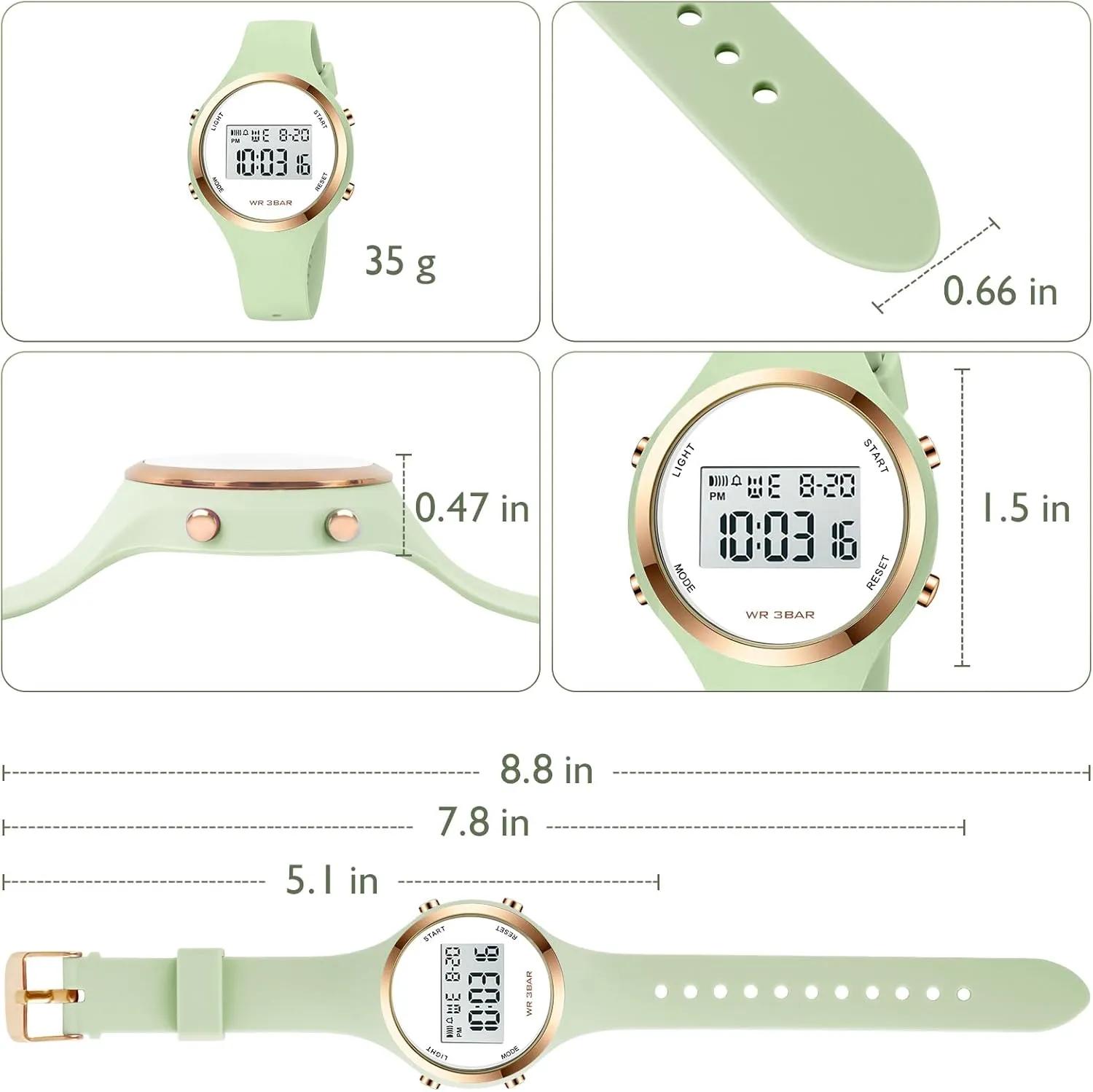 Elecreonic Watch poverty array prosperity cumbersome Fashion Chrono Alarm Digital Clock Woman Outdoor Sport Wirstwatch Women LED Display 