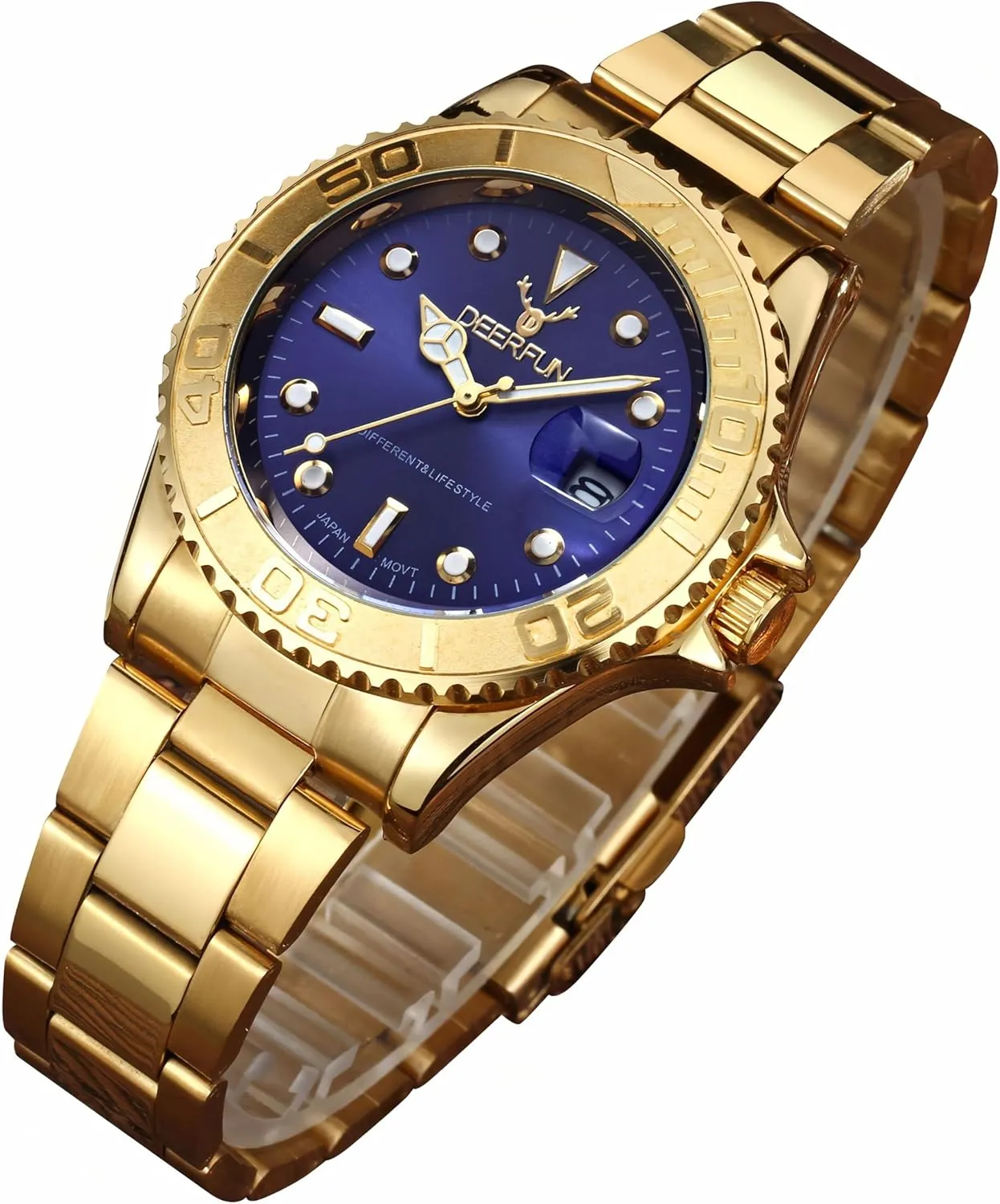 embryo lung intonation lizard extinct Steel Luminous Waterproof Date Casual Elegant Wrist Watch for Men Men's Classic Design Analog Quartz Watches Fashion Business Watch Stainless 