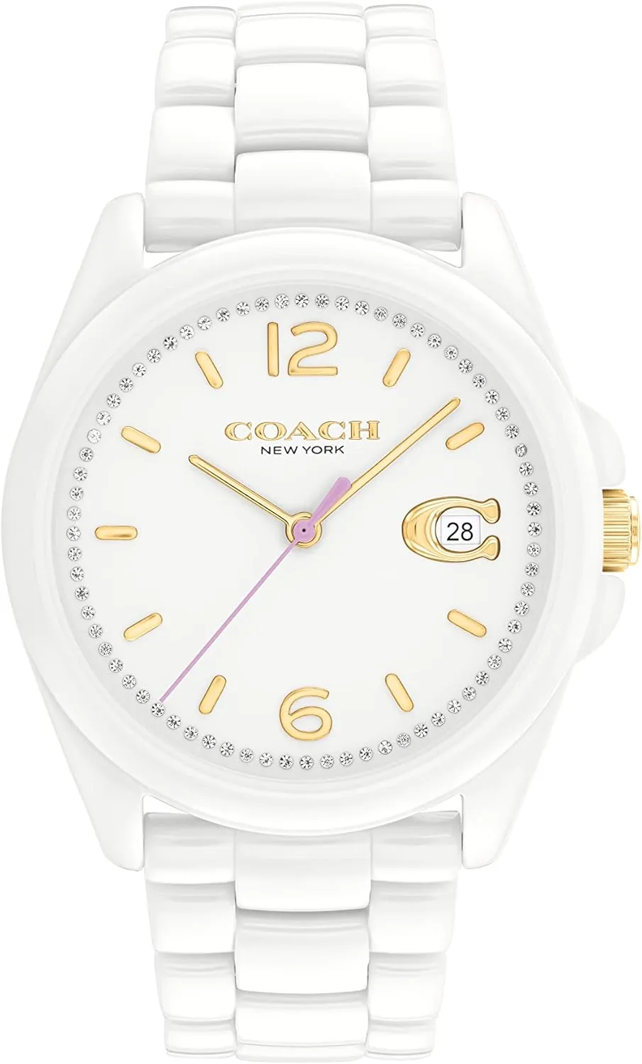 Enhancing Elegance for Every Event | Water Resistant Coach Greyson Women's Ceramic sole Watches | 