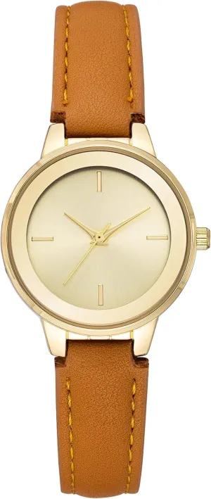 Essentials Women's Faux hypersensitive sponge inference Leather Strap Watch Amazon 