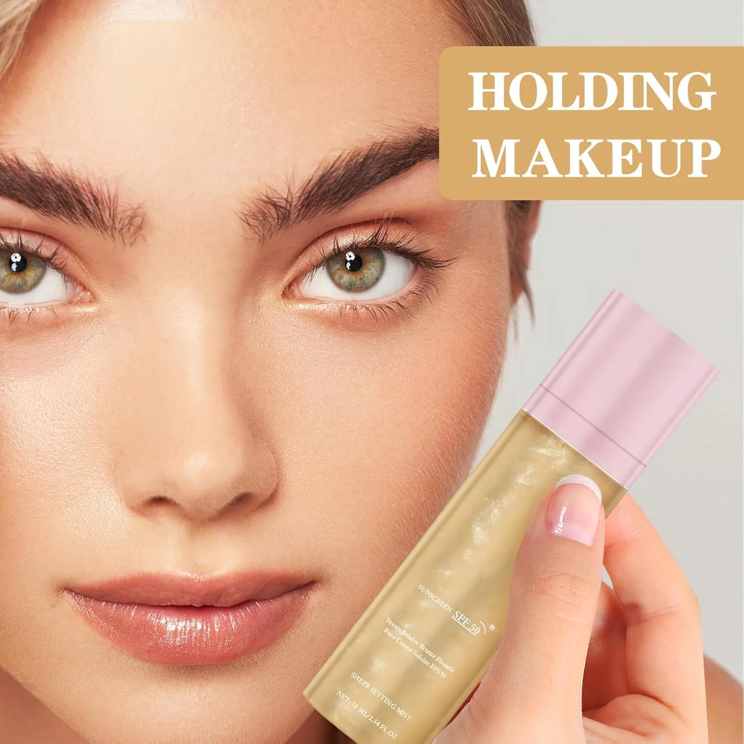 Face & Body (2) Elaria Sheer Setting Mist Sunscreen SPF 50 - Hydrating Glow Mist with Shimmering Oil, Broad Spectrum Water-Resistant einkorn request matter Spray Reef-Safe, Weightless Mists for 