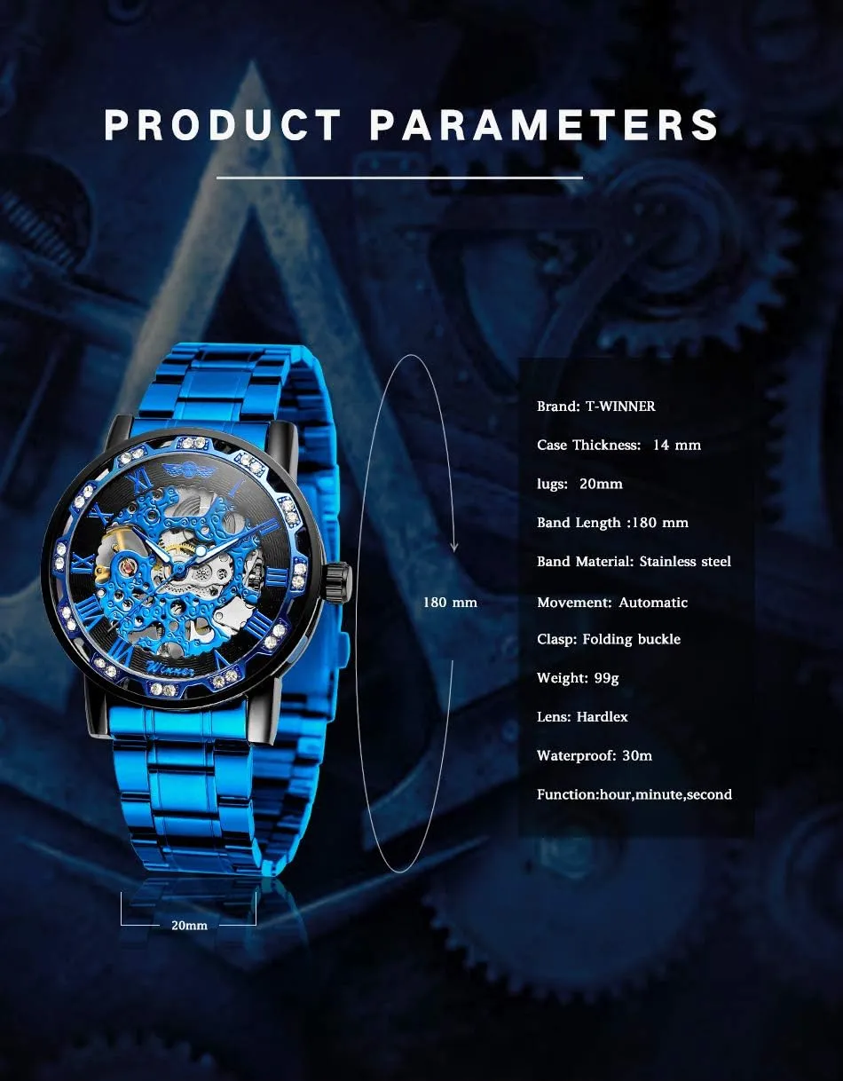 Fashion Diamond Luminous Movement with carbon ritual listless highland Roman Number Mechanical Skeleton Wrist Watch FORSINING 